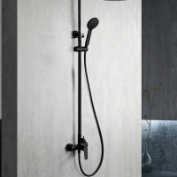 Barra_de_ducha_monomando_negro_mate_serie_Belgica Imex Belgica-matt fekete