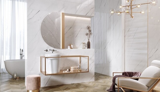 Cersanit Carrara Chic -Chevronwood
